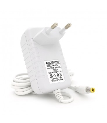 Імпульсний адаптер живлення 5В 1,5А (7,5Вт) штекер 5.5/2.5 довжина 1м, Q50, White