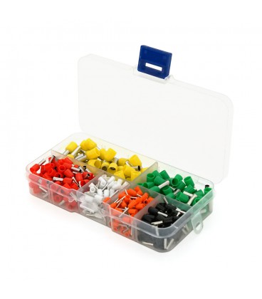 Набор клемм/наконечников (Е0508-100 шт, Е7508-80шт, Е1508-50шт, Е2508-80 шт, Е4009-50 шт, Е6012-40 шт)