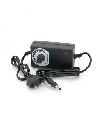 Адаптер живлення LGY-001-2A з регулюванням 3-12V 2A, штекер 5,5*2,5, LED - індикація