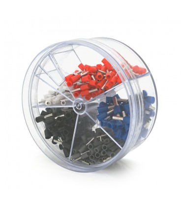 Набор клемм/наконечников IWISS E-400 (Е0508- 50 шт, Е7508-100шт, Е1008-100шт, Е1508-100 шт, Е2508-50 шт)