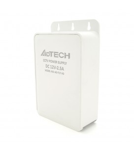 Импульсный адаптер питания ADtech 12В 2.5А (30Вт) Plastic Box IP63 крепление