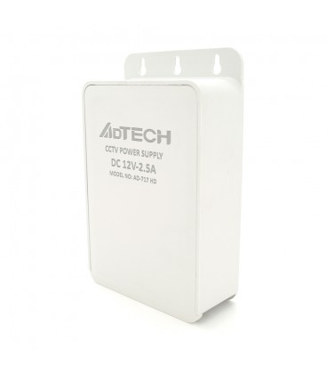 Імпульсний адаптер живлення ADtech 12В 2.5А (30Вт) Plastic Box IP63