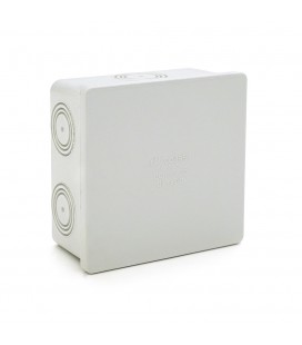 Коробка распределительная, СOURBI 80х80х40 серая гладкостенная, IP65 ( негорючая )