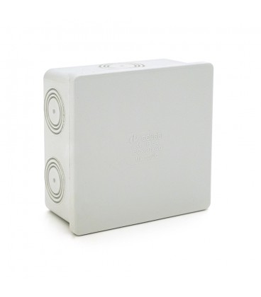 Коробка распределительная, СOURBI 80х80х40 серая гладкостенная, IP65 ( негорючая )