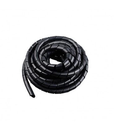 Спіральний кабельний організатор, діаметр 14mm, довжина 6m, Black