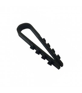 Зажим елочка 6 mm для кругл.каб (100 шт) НЕЙЛОН, черные