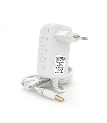 Імпульсний адаптер живлення 10В 1А (10Вт) штекер 5.5/2.5 довжина 1м, Q50, White