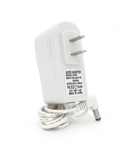 Импульсный адаптер питания 24В 0,65А (15.6Вт) штекер 5.5/2.5 длина 1м, Q50, White, 90° разъем, Q100