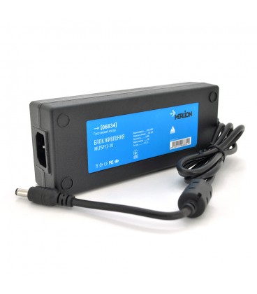 Імпульсний адаптер живлення Merlion MLPSP12-10, 12В 10А (120Вт) штекер 5,5/2,5 + шнур живлення Q50