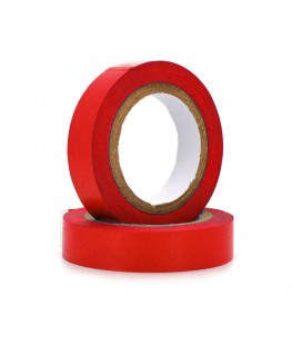 Изолента Ninja 0,15мм*15мм*10м (красная), диапазон рабочих температур: от - 10°С до + 80°С, высокое качество!!! 10 шт. в упаковк