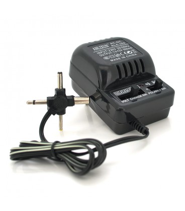 Адаптер живлення ALX-308 з регулюванням 1,5V-12V 0,5A, штекер 5,5*2,1, jack3,5, LED - індикація