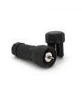 Клема наперсточного типу з проколом, для точкового світильника, чорний