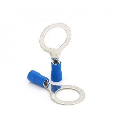 Клема тип "О" RV2-12, 0.5 мм, дріт 1.5-2.5, ізольована, максимальний струм 27А, під обтискача, латунь, 100шт в упаковці, ціна за