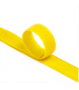 Стяжки на липучці ширина 10мм, рулон 45м, жовті, ціна за рулон
