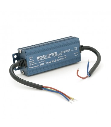 Імпульсний блок живлення герметичний (Led Converter) 12V 36W, IP67, 113х35х21 мм, Box