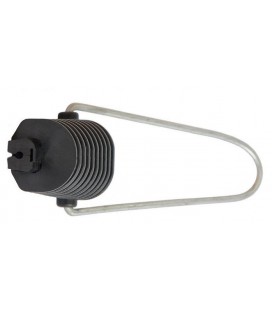 Натяжной зажим Н28 для самонесущих опт. кабелей типа «8» с вынесенным сил. элем. или круглого кабеля диам. от 4 до 6,5 мм, нагру