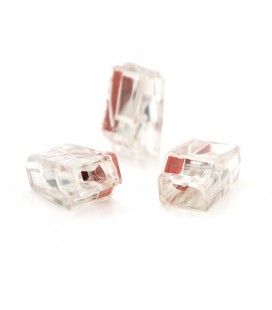 Самозатискна 2-провідна клема WAGO К773-252 для розподільчих коробок, 2-pin, прозоро-червона