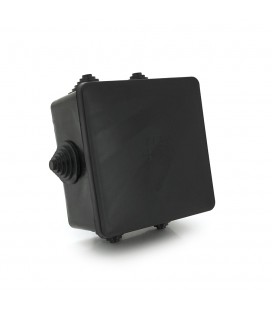 Коробка розподільна зовнішня PIPO Premium Р70 95х95х50мм IP44 пластик (РР) 6 гермовводів чорна Q24