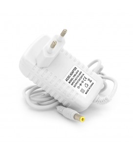 Импульсный адаптер питания 24В 1А (24Вт) штекер 5.5/2.5 длина 1м, Q50, White, Q120