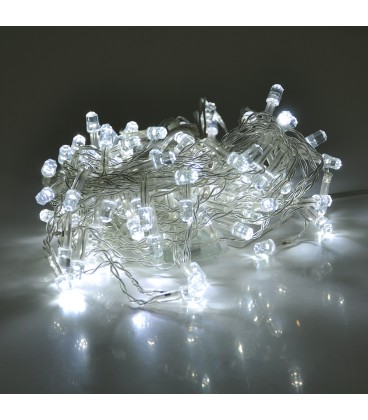 Гірлянди 120LED (Штора-Конус) White, 8 режимів, 3х0,3 метра, прозора ізоляція, BOX