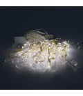 Гірлянда 400LED Крапля (White Hot), мідний провід, 8 режимів, 2*2метри, прозора ізоляція, BOX