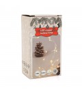 Гірлянди 50LED, 1 режим, 5 метрів, прозора ізоляція, живлення від USB + 2 * АА, White Hot, BOX