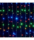 Гірлянда 560LED (Водоспад) Red / Green / Blue / Yellow, 8 режимів, 3 * 3метра, прозора ізоляція, BOX