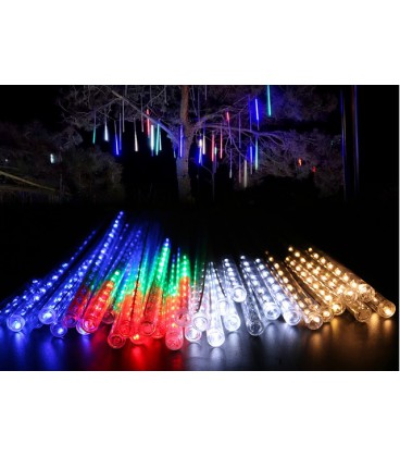 Гірлянда 8 * 50cm (Бурулька) Red / Green / Blue / Yellow, 3 метра, прозора ізоляція, BOX