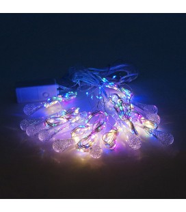 Гірлянда 400LED Крапля (Red/Green/Blue/Yellow), мідний провід, 8 режимів, 2*2метри, прозора ізоляція, BOX