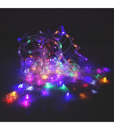 Гірлянди 12 фігур + 30LED, 1 режим, 3 * 1,5, прозора ізоляція, живлення від 3 * АА, Mix Color, Box
