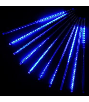 Гірлянда 8 * 50cm (Бурулька) Blue, 3 метра, прозора ізоляція, BOX