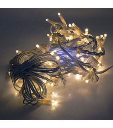 Гірлянда бахромою 120 LED White Hot, біла ізоляція, вулична, 5x0.7м, BOX