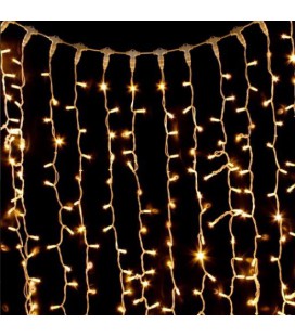 Гірлянда 240LED (Водоспад) White Hot, 8 режимів, 2*2метри, прозора ізоляція, BOX