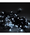 Гірлянди 100LED (Свічка) White, 8 режимів, 5 метрів, чорна ізоляція, BOX