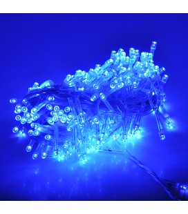 Гірлянди 120LED (Штора) Blue, 8 режимів, 3х0,3 метра, прозора ізоляція, BOX