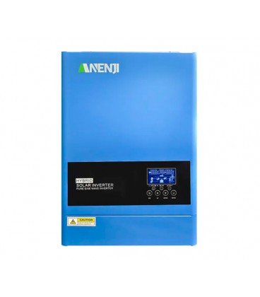Гибридный инвертор ANENJI 6,2KW, 6200VA/6200W , 48V, ток заряда 120A(max), 170-280V, МРРТ60-500VDC, 438x295x105mm, 8,7 kg, Q2