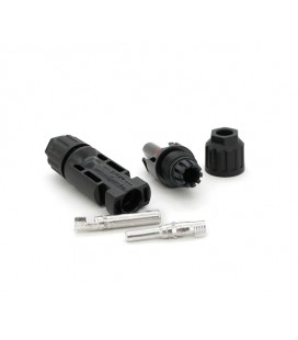 Коннектор MC4 DC 1000V, 30A, медный под зажим,U-образный, под сечение 2.5-6мм², 0.5мОм, огнестойкость UL94-VO, IP67, Q1000 OEM B