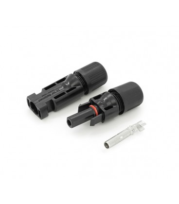 Коннектор MC4 Risin, 1500V, 30A, медный под зажим, под сечение 2.5-10mm2, 0.5mmΩ, огнестойкость UL94-VO, IP68 Q500 Black