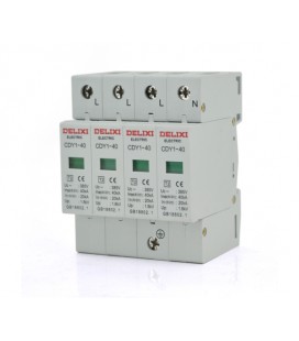 Фотогальваническая защита от перенапряжения переменного тока Delixi CDY1-4P 40KA, трехфазная, Q50