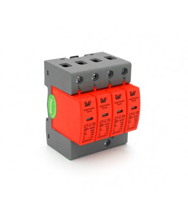 Фотогальваническая защита от перенапряжения переменного тока CT-C DAS1-40 4P 20KA-40KA, трехфазная, Q50
