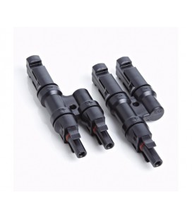 Kабельный разветвитель MC4-2T, фотоэлектрический 1500V, &lt,30A, 2,5мм2 - IP67, для монтажа солнечных систем, огнестойкость UL94