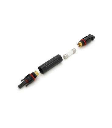 Коннектор RISIN MC4, под встроенный плавкий предохранитель (в комплекте), 20А,1000 В, 0.5mmΩ, огнестойкость UL94-VO,IP67, -40℃--