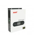 Гибридный инвертор MUST PV1800-1612 ECO, 2000VA/1600W, 12V, ток заряда 16-80А, MPPT 80А, 290*367*111мм, 6,4 кг