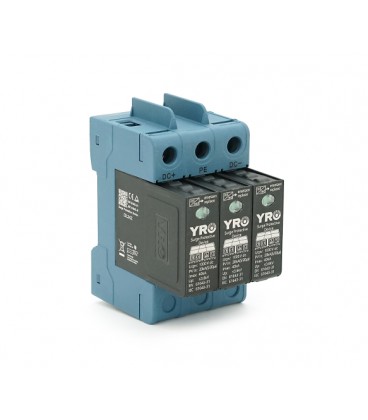 Фотогальваническая защита от перенапряжения постоянного тока YRSP-D2 DC SPD 3P 20-40KA 1000Vdc T2 трехполюсный