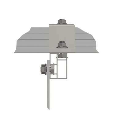 Комплект креплений для наклонной кровли НА 7 ФОТОМОДУЛЕЙ/размер модуля( 2278х1133х35)(алюминий)