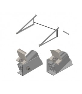 Комплект альбомной системы креплений НА 2 ФОТОМОДУЛЯ/размер модуля( 2278х1133х35)(угол 30,алюминий)