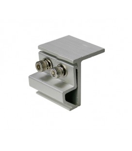 Угловой зажим для кронштейна, алюминиевый, 25х21х21мм