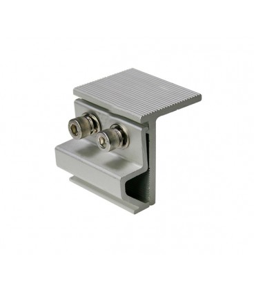 Угловой зажим для кронштейна, алюминиевый, 25х21х21мм