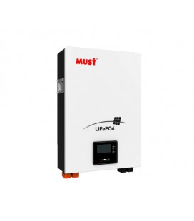 Аккумуляторная батарея Must LiFePO4 25.6V 100Ah ( 450 x 400 x 140 ), 23kg, монтаж на стену