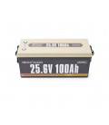 Аккумуляторная батарея LiFePO4 Power Queen 25.6V 100Ah, 2560Wh, BMS 100A, 532*207*215мм